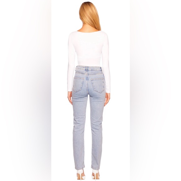 NEW Susana Monaco Angle Wire Long Sleeve Gathered Top Color- Sugar Size XS - Picture 3 of 8